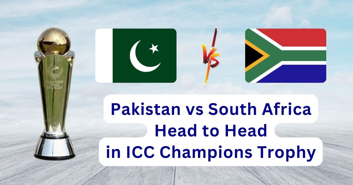 Pakistan vs South Africa Head to Head in ICC Champions Trophy